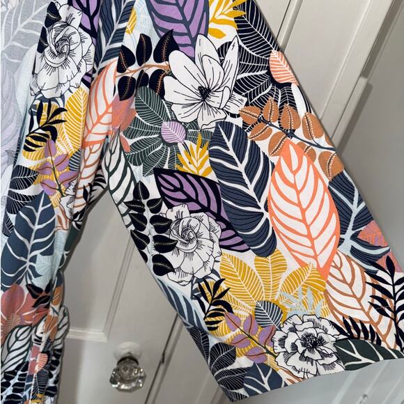 New Vera Bradley Palm Floral Knit Robe S/M - Picture 2 of 7